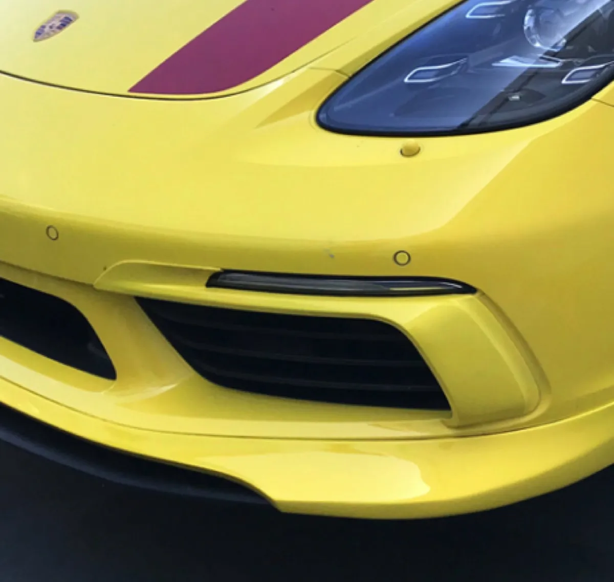 Cracked Bumper after, Orange County mobile bumper repair