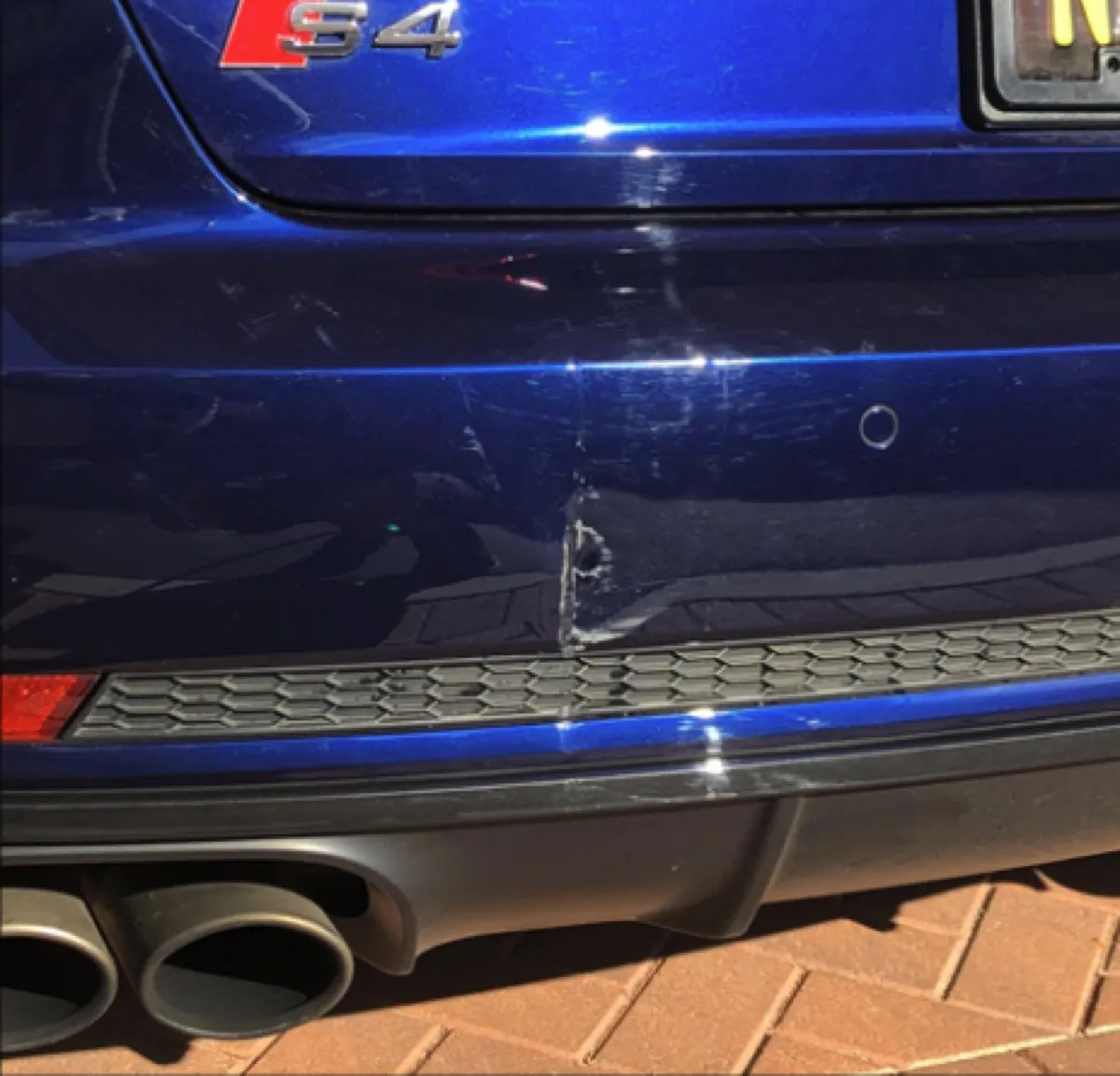 Bumper Repair before, Orange County